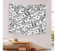 FZALUECVA 3D Dollar Printed Wall Blanket Home Decoration Bedding Poster Wall Art Tapestry Wall Hanging Tapestry Soft Polyester for Bedroom,Decorations Beach Blanket College Dorm 150cmx200cm