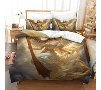 FZALUECVA Angel 3D Printed Duvet Cover Set 3 Pieces Bed Duvet Set Soft Easy Care with Zipper Closure,Pillowcases for Teens And Adults Double(200x200cm)
