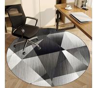 Fzamudng Chair mat for Hard Floors, Round Desk Chair Mat for Carpeted floors, Low/Medium Pile Carpet Protector Chair Mat for Easy Glide, 110 cm Desk Chair Mat for Carpet, Gaming Chair Mat