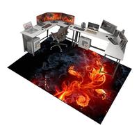 Fzamudng Heavy Duty Floor Protector for Rolling Chair, Office Chair Mat for Carpet Floor, Non-slip Carpet Chair Mats, 70 x 90 cm Computer Chair Mat, Desk Chair Mat for Hardwood Floors Tile Laminat