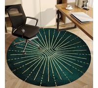 Fzamudng Office Chair Mat for Carpet Floor 90 cm, Non-slip Carpet Protector Chair Mat, Round Gaming Chair Mat for Desks, Office and Home, Protects Floors for Low and No Pile Carpeted Floors