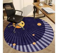 Fzamudng Office Chair Mat for Carpet Floor | Round Gaming Chair Mat for Desks | Non-slip Carpet Protector Chair Mat | 110 cm Protects Floors for Low and No Pile Carpeted Floors