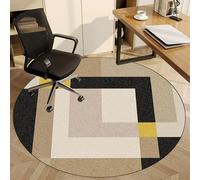Fzamudng Office Chair Mat for Carpeted and Hardwood Floor, 70 cm Round Floor Protectors for Rolling Chairs, Non-slip Computer Gaming Chair Mat, Hard-Floor Chair Mats, Desk Chair Mat