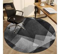 Fzamudng Office Chair Mat for Hardwood Floor, 100 cm Multi-Purpose Office Gaming Rolling Chair Mat, Round Desk Chair Mat for Home Office, Carpet Protector Floor Mat, Anti-Slip Floor Protectors Rug
