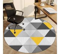 Fzamudng Office Chair Mat for Hardwood Floor Carpet Protector Floor Mat Round Desk Chair Mat for Home Office Multi-Purpose Office Gaming Rolling Chair Mat Anti-Slip Floor Protectors Rug 130 cm