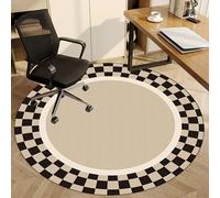 Fzamudng Office Chair Mat for Hardwood Floor Carpet Protector Floor Mat Round Desk Chair Mat for Home Office Multi-Purpose Office Gaming Rolling Chair Mat Anti-Slip Floor Protectors Rug 140 cm