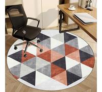 Fzamudng Office Chair Mat, Heavy Duty Gaming Chair Mat, Non-Slip Desk Chair Mat Round Carpet Protector Chair Mat for Office Home, Hard-Floor Chair Mats, 90 cm Floor Protector for Rolling Chair