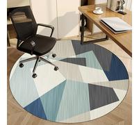 Fzamudng Office Chair Mat, Heavy Duty Gaming Chair Mat, Non-Slip Desk Chair Mat Round Carpet Protector Chair Mat for Office Home, Hard-Floor Chair Mats, 80 cm Floor Protector for Rolling Chair