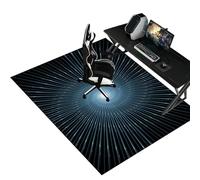 Fzamudng Office Chair Mat, Non-slip Carpet Protector Chair Mat, Gaming Chair Mat for Desks, Office and Home, Carpet Chair Mats, Protects Floors for Low and No Pile Carpeted Floors 120 x 140 cm