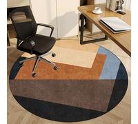 Fzamudng Office Chair Mat, Non-slip Carpet Protector Chair Mat, Round Gaming Chair Mat for Desks, Office and Home, Protects Floors for Low and No Pile Carpeted Floors 120 cm