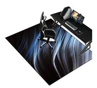 Fzamudng Office Chair Mats for Carpeted and hardwoods Floor Non-slip Gaming Computer Chair Mat 100 x 140 cm Chair Carpet Hard Floor Protector Mat for Hardwood Floors Tile Laminate Floor Rolling Chair