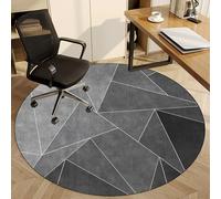 Fzamudng Round Chair Mat for Hardwood Floor - Carpet Protector Floor Mat - Desk Chair Mat for Home - Office Gaming Rolling Chair Mat - 120 cm Multi-Purpose Anti-Slip Floor Protectors Rug