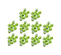 Fzaqwen 100 Numbered Leg Bands for Pigeons, Identification Accessory, Bird Management Tool for Chicks And Finches, light Green