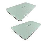 Fzaqwen 2 Pieces Pilates Nonslip Mat Non Slip Exercise Pad Lightweight Reformer Mat Suitable for Women Compact Fitness Home Training Travel, Light Green