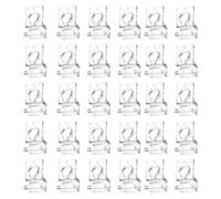 Fzaqwen 30 Pieces Fish Tank Lid Clips Aquarium Glass Clips Cover Bracket Support Clamps Lid Holders Stand PC Material Suitable for Reptile Tanks Fish Tanks Tu, for 6mm