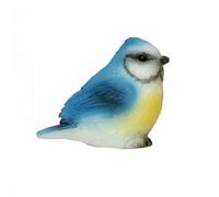 Fzaqwen 4 Pieces Resin Bird Figurine Sparrow Statue Miniature Ornament Decorative Sculpture Hand Painted Finish Realistic Texture Weather Resistant Resin for, Multi, 3 Pcs
