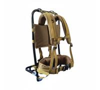 Fzaqwen Adjustable Hiking Frame Backpack Frame Carrier With Folding Portable Structure And 1000D Nylon Straps Suitable for trail, Black Frame Khaki Backrest, Multicolor, Black Frame Khaki