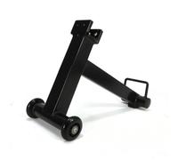 Fzaqwen Barbell Plate Holder Barbell Lifter Deadlift Jack Changer Training Support Accessory Welded Steel Frame With Front Cradle Suitable for fitness studio, Mobile Wheel Model