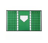 Fzaqwen Baseball Training Pad Batting Mat Strike Zone Hitting Surface Practice Rug With Non Slip Backing Vinyl Construction Suitable for youth coaching team workouts backyard practice, Green
