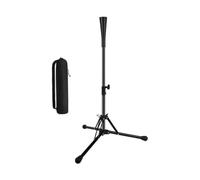 Fzaqwen Baseball Training T Stand Folding Batting Tee Adjustable Iron Tripod Rubber Cap Sturdy Structure Portable Design Suitable for Individual Practice Team, Integrated Foldable