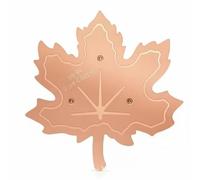 Fzaqwen Bird Bath Cleaner Reusable Copper Disc Water Feature Outdoor Basin Nature- Easy Placement Routine Maintenance Suitable for bird watching backyard landscaping, 0.6mm Thick, D-style Maple Leaf