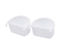 Fzaqwen Bird Feeding Dish, 2 Pieces, Bird Food Tray, Hanging Bird Cage, Feeding Cup, Accessories, 7.4cmx6.3cmx3.9cm
