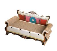 Fzaqwen Corrugated Cat Couch Bed Lounger With Comfortable Recline And Raised Walls For Rest And Play Between Naps suitable for living flat corner