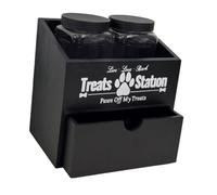 Fzaqwen Decorative Wooden Storage Box for Dog Treats, Multifunctional And Decorative, Ideal for [unclear - Possibly the Dog]. It Can [unclear - Po