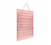 Fzaqwen Display Rack Display Organizer Belt Holder Medal Storage Felt Pocket Dustproof Compartment Suitable for Fighting Arts Gyms Homes, Cherry Blossom Pink