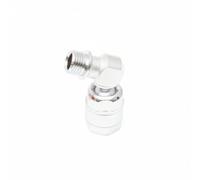 Fzaqwen Diving Regulator Adapter Scuba Second Stage Connector Hose Swivel Joint Chrome Brass Structure 360 Degree Rotation Universal 9/16-18 UNF-2A Thread Suitable for Training Pool Practice, Sa-14