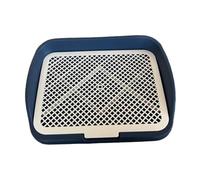 Fzaqwen Dog Litter Potty Tray Holder Pan with Adjustable Removable Post Nonslip Base Wear Resistant Easy Cleaning Suitable for Living Dorm, Navy Blue
