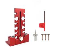 Fzaqwen Drill Rounding Aid Wood Dowel Maker Tool Cylinder Shaper Rod Cutter Smooth Uniform Cylinders from Raw Lumber for Consistent Craft Results Suitable for, Red