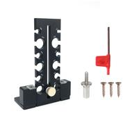 Fzaqwen Drill Rounding Aid Wood Dowel Maker Tool Cylinder Shaper Rod Cutter Smooth Uniform Cylinders from Raw Lumber for Consistent Craft Results Suitable for, Black