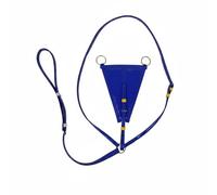 Fzaqwen Equestrian Chest Strap Adjustable Breastplate Horse Triangle Panel Martingale Lacquered Finish Riding Gear Suitable for Hacking Schooling Outdoor Use , Blue