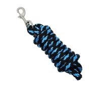 Fzaqwen Equestrian Rope Horse Train Tether Halter With Swivel Clip Braided Polypropylene Weave Suitable for stable tasks groom turnout train pasture , Black Blue