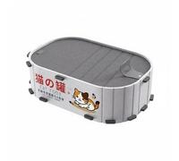 Fzaqwen Felt Cat Bed Canned Shape Cat House Cave Nest With Thick Felt And Easy Tool Assembly Cozy And With Scratch Resistant Walls suitable for kittens indoor, 59 39 18cm, White Gray
