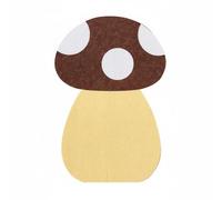 Fzaqwen Felt Cat Scratcher Scratching Pad Mat Board With Felt Texture For Claw Care While Clearing Floor Clutter suitable for renters office corners, Brown, Beige, Mushroom