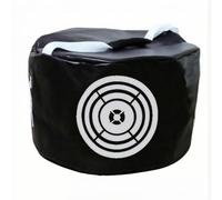 Fzaqwen Golf Swing Hitting Pad Smash Bag Impact Target Bag with Printed Aim Graphic and Padded Cylindrical Body for Home Practice Yard Training Driving Range, Black, 43.9cm 25.9cm