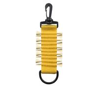 Fzaqwen Golf Tee Holder, Golf Tee Carrier, Outdoor, 10 Golf Tees, Portable, for Practicing Driving Golf Carts, Putting Green Training, yellow