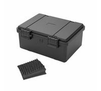 Fzaqwen Hardware Waterproof Case Equipment Box Storage Case Carrying Case PP Hard Shell with Reinforced Latches Lock Hole Pressure Valve Ergonomic Handle, Style to 1