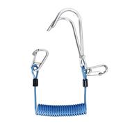 Fzaqwen Hook Scuba Diving Hook Stainless Steel Double Hook Metal Hook Retractable Feature Suitable for Underwater Photography Diving, Royal Blue