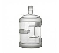 Fzaqwen Large Capacity Container Water Dispenser Storage Jug Bottle with Handle Screw Lid Transparent PC Silicone Leak Resistant Suitable for Home Small Craft Rooms Picnic Tables, 15L