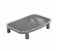 Fzaqwen Litter Litter Mat Tray Catcher Pad With Double And Thickened Panel Suitable for home use busy homes pet owners, Space Gray