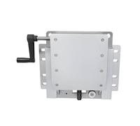 Fzaqwen Manual Boat Bracket Outboard Motor Mount Transom Bracket Engine Holder Marine Hardware with Adjustable Transom Fitting Aluminum Alloy Structure , Manual Outboard Lift Plate - 30