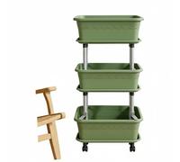 Fzaqwen Movable Planter Multi-Tiered Vegetable Planter Raised Garden Stand With And Advanced Drainage Structure Crafted for Vertical Space Saving Suitable for, With Wheels 3-Layer