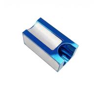 Fzaqwen Multi Purpose Cue Tip Trimmer Shaper Scuffer Tool with Textured Scuff Surface Rigid 6063 Aluminum Alloy Shell Compact Rectangular Size Suitable for, Blue