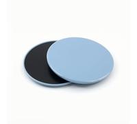 Fzaqwen Pilates Sliding Disc Exercise Glider Workout Pad With Double Sided Design For Smooth Glide And Joint Friendly Movement suitable for home travel fitness rehabilitation training, Light Blue