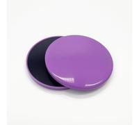 Fzaqwen Pilates Sliding Disc Exercise Glider Workout Pad With Double Sided Design For Smooth Glide And Joint Friendly Movement suitable for home travel fitness rehabilitation training, Purple