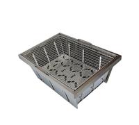 Fzaqwen Portable Folding Grill Portable Grill Barbecue Grill Camping Grill Cooker With Sturdy Stainless Steel Construction Briquette Heating Quick