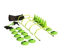Fzaqwen Soccer Training Hurdles Agility Ladder Cones Markers Set With Modular Design Lightweight PP Foldable Bag suitable for football practice field conditioning youth coaching outdoor